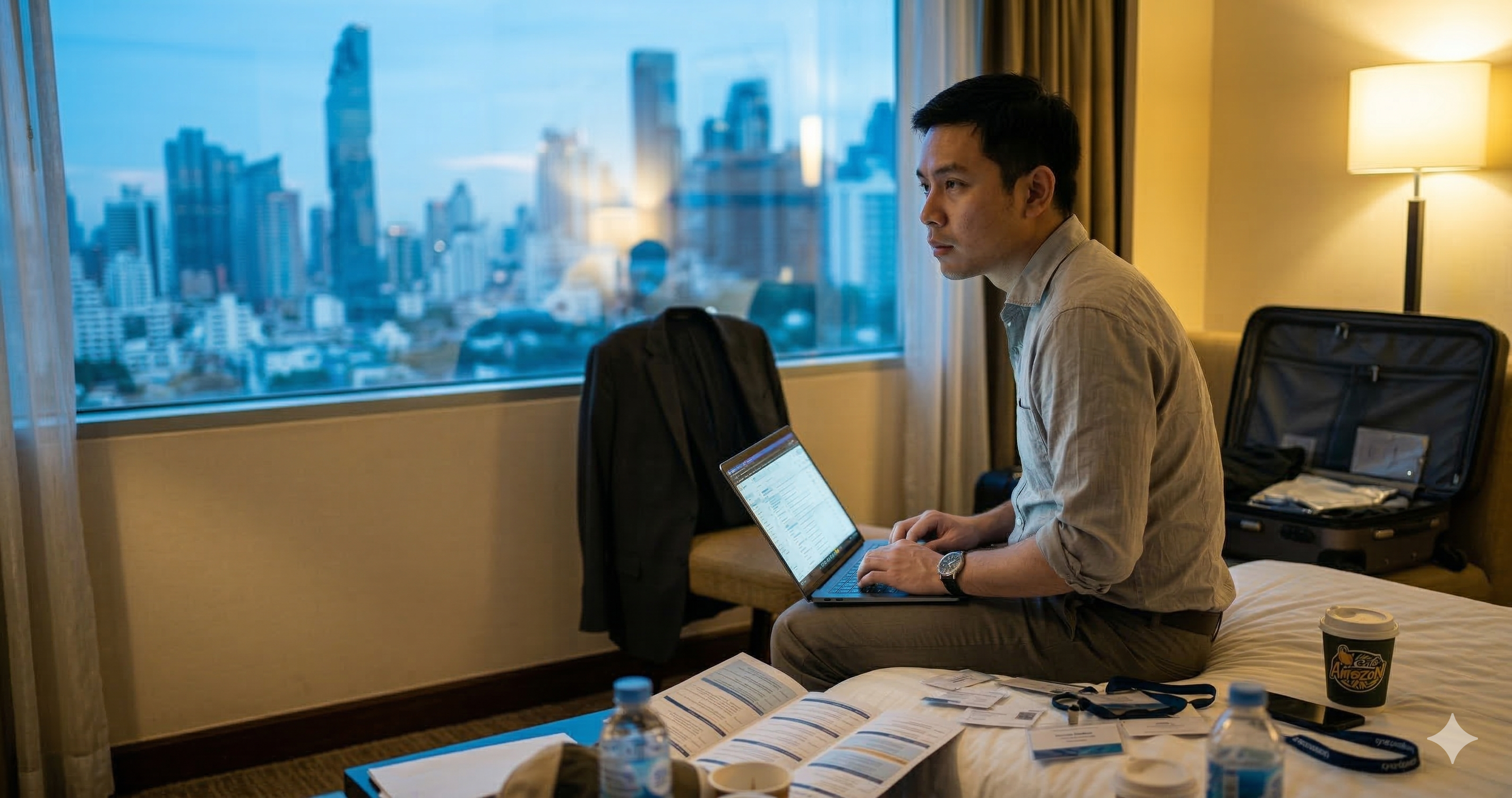 Business Trip อีกซีกโลก ภาพลวงตาของการเดินทาง กับสมการเวลาที่หายไป